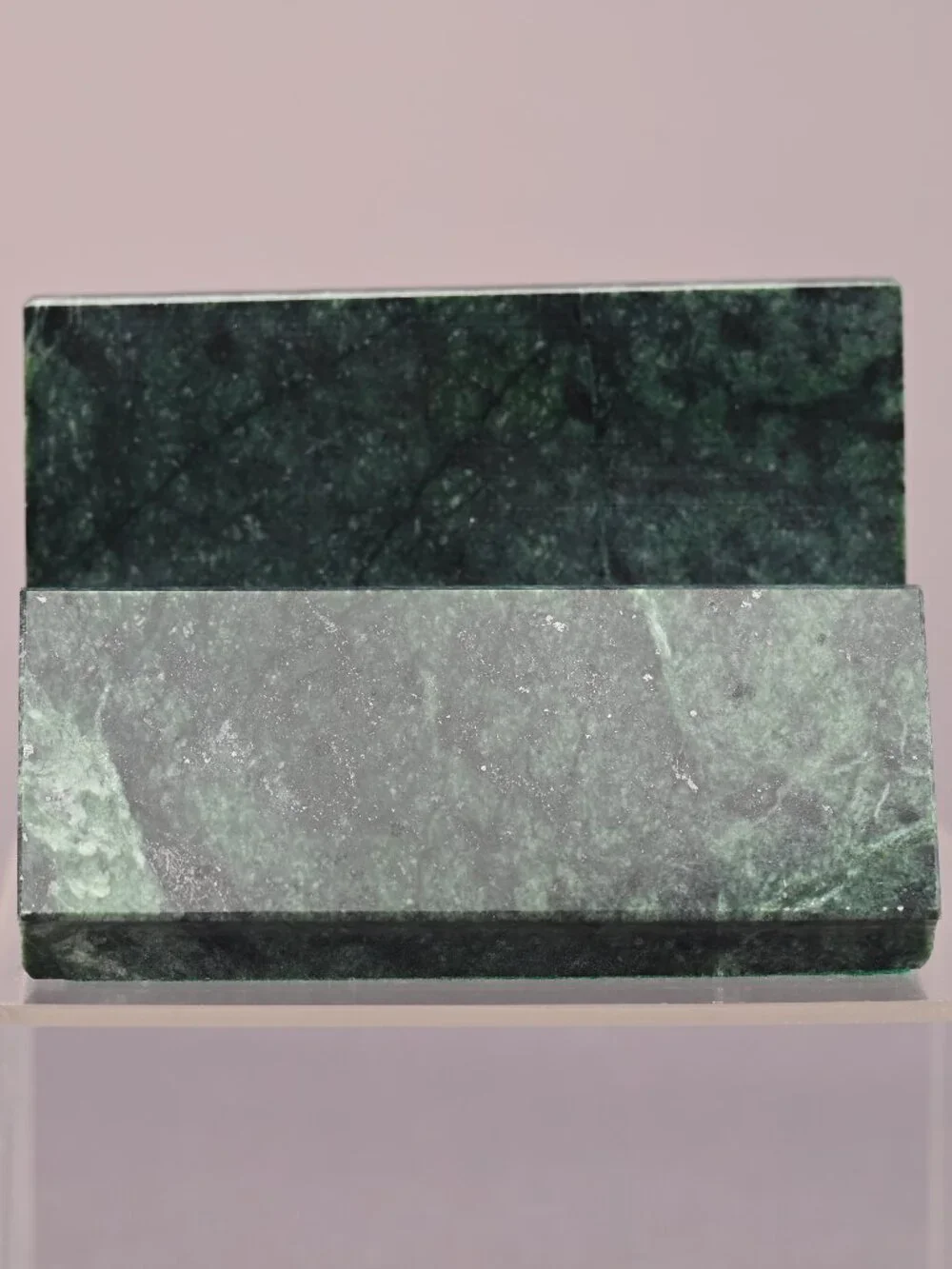 Vermont Marble Green Marble Business Card Holder Vintage Made In Vermont In 1999